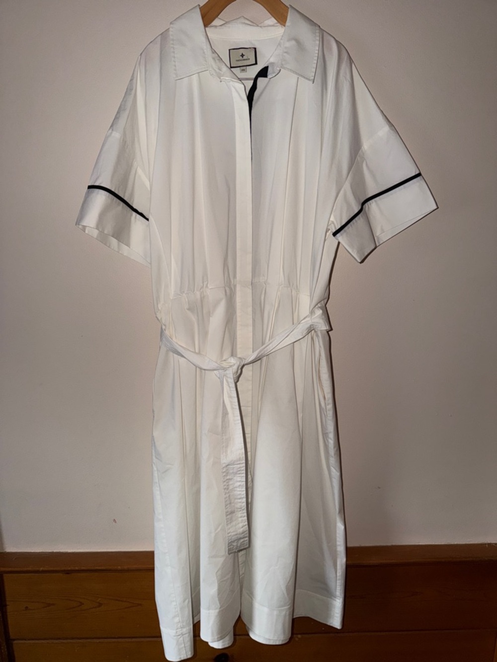 TUCKERNUCK White Piped Kate Midi Dress Size XXXL - Picture 4 of 9